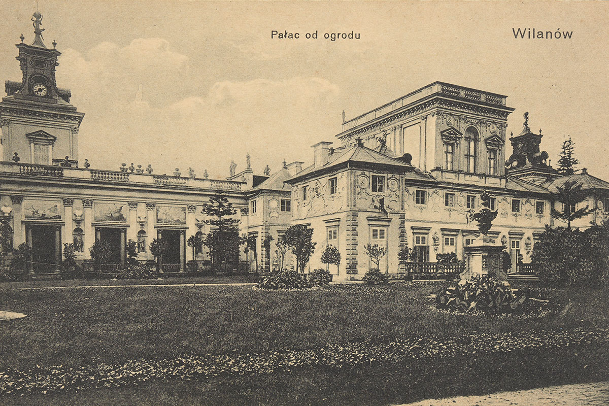 Warszawa Wilanów Pałac od ogrodu