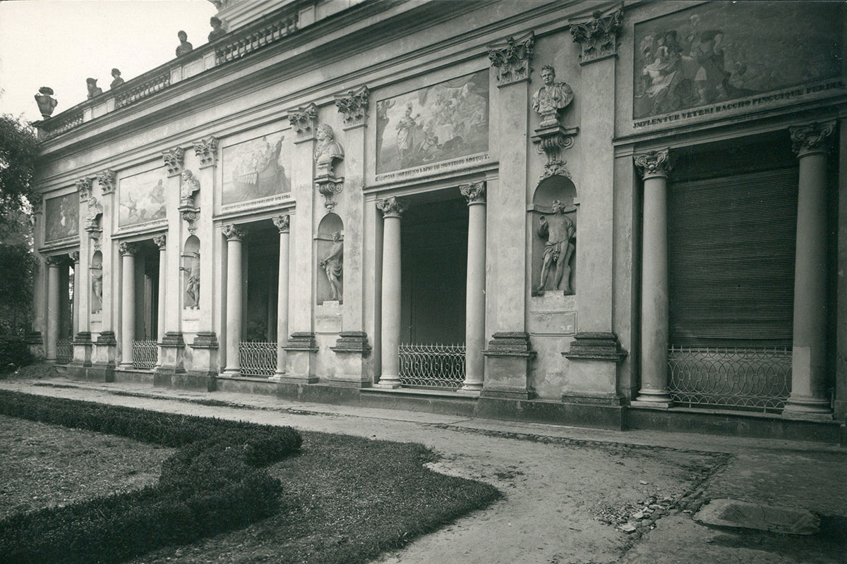 Warszawa Wilanów Pałac fragment od ogrodu 1933