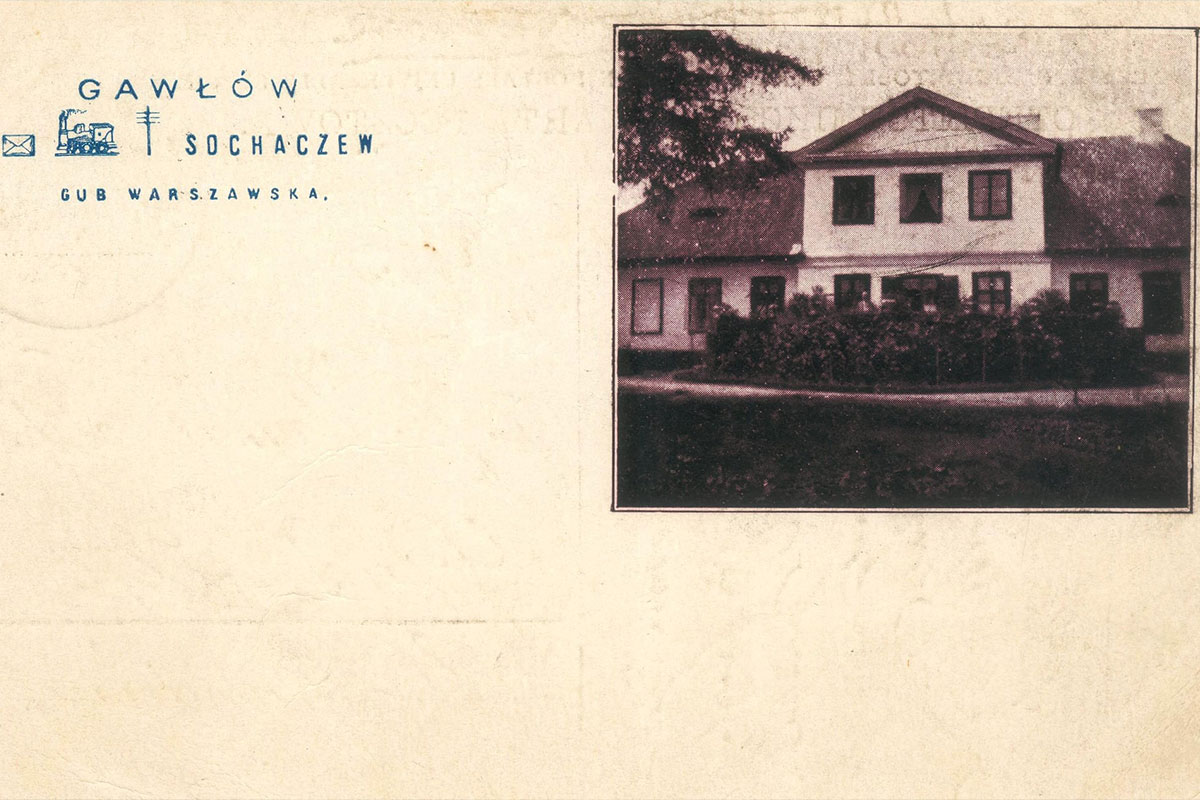 dwór w Gawłowie w początkach XX wieku