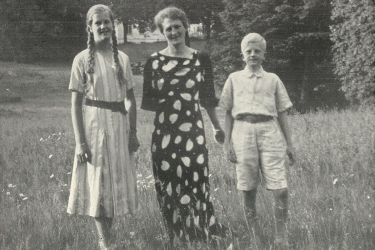 Marie-Else von Diezelsky z córką Verą i synem Oskarem