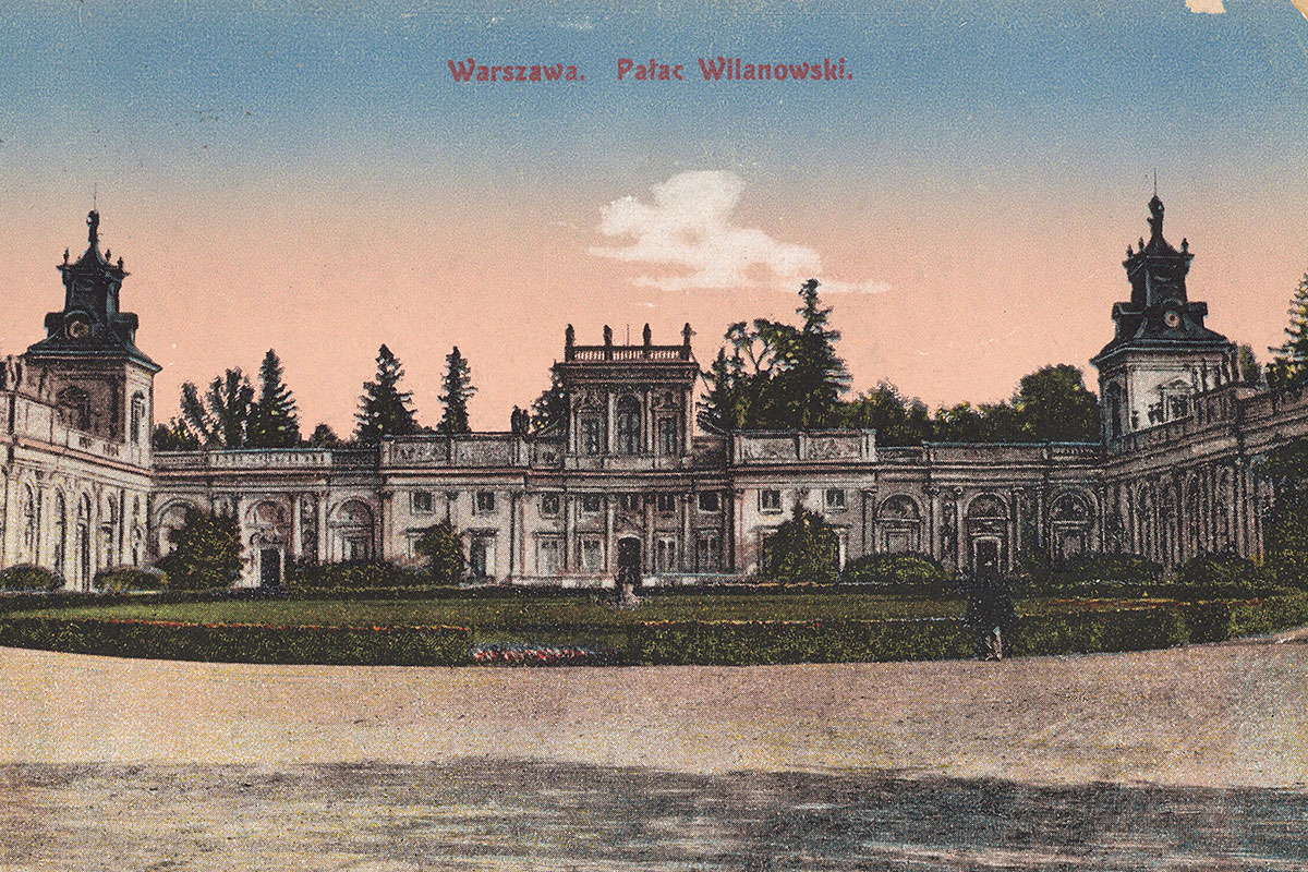 Pocztówka – Warszawa. Pałac Wilanowski