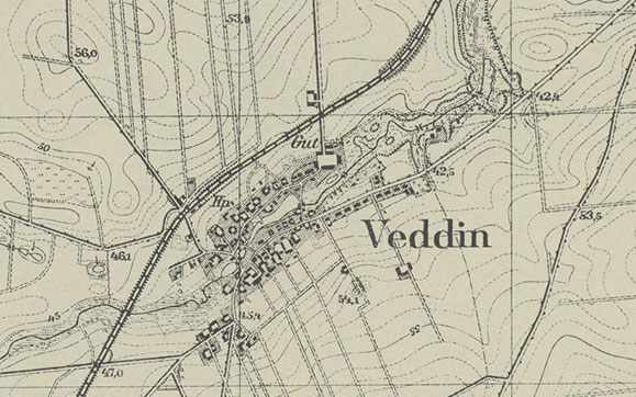 mapa majątku Veddin