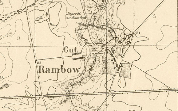 mapa majątku Rambow