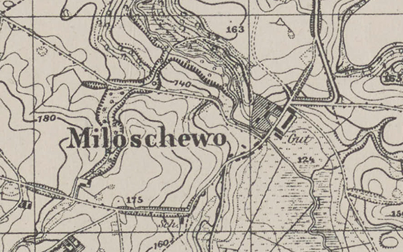 mapa Gut Miloschewo