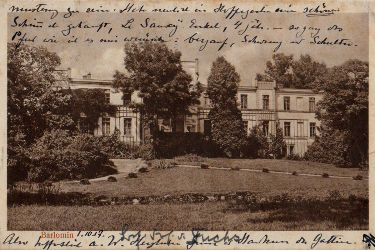 dwór w Barłominie 1917