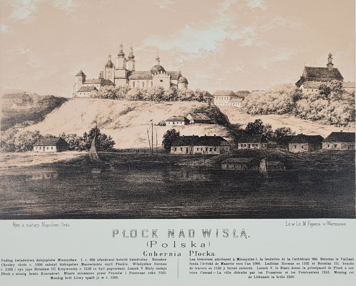 Płock - Napoleon Orda- reprint w passpartout