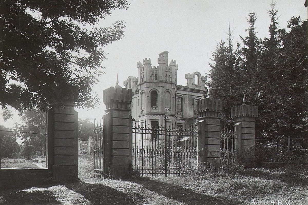 pałacyk w Gołębiu 1914-1918
