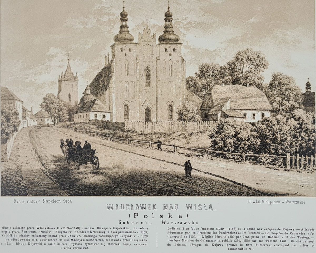 Włocławek - Napoleon Orda- reprint w passpartout