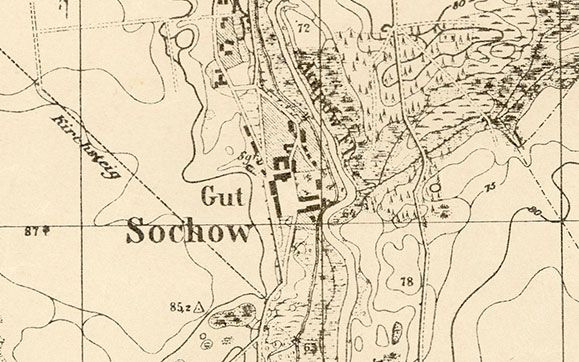 mapa majątku Sochow