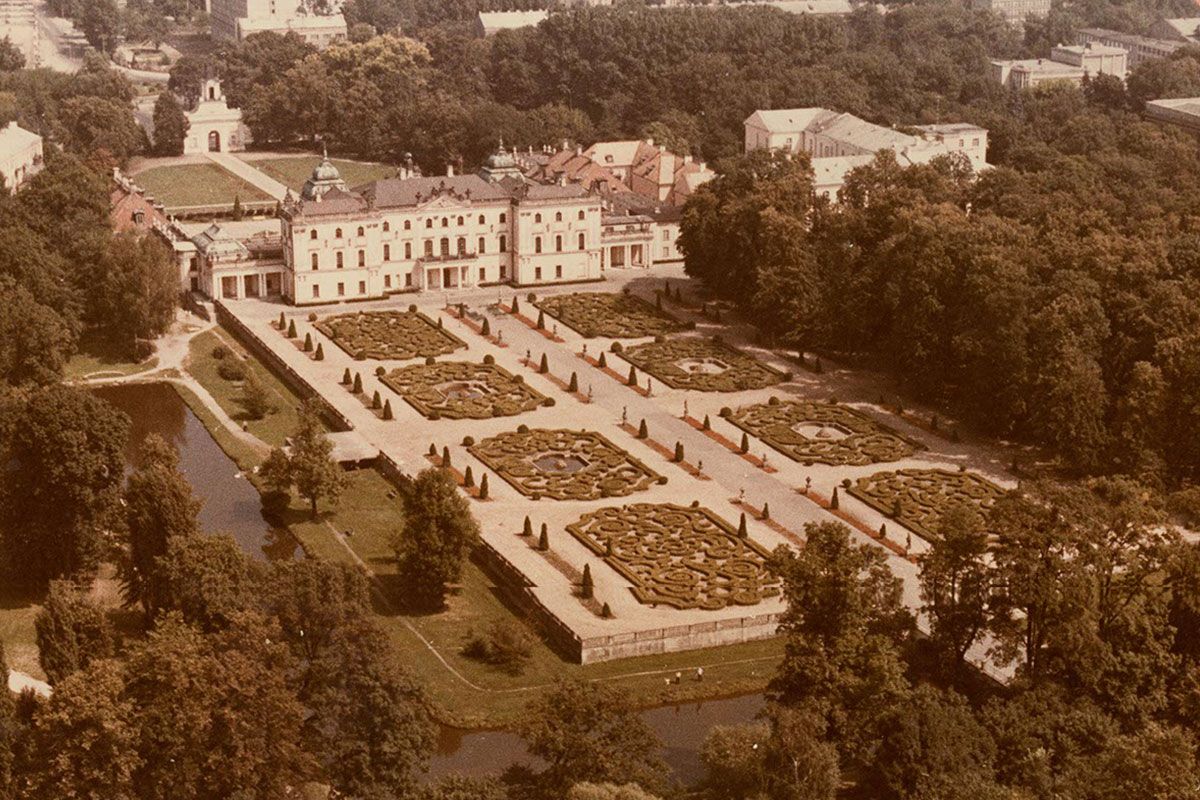 pałac Branickich w Białymstoku 1948 r.