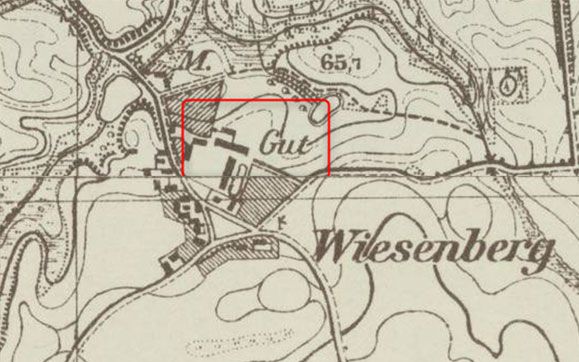 mapa majątku Wiesenberg