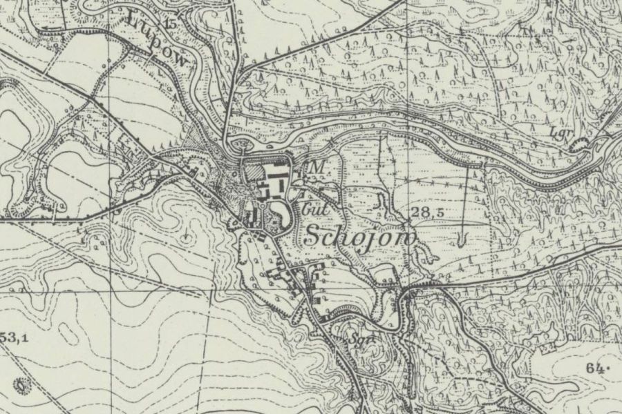 Zgojewo niem. Schojow, mapa 1938