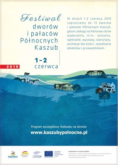  Festiwal dworów i pałaców Północnych Kaszub 2019 plakat