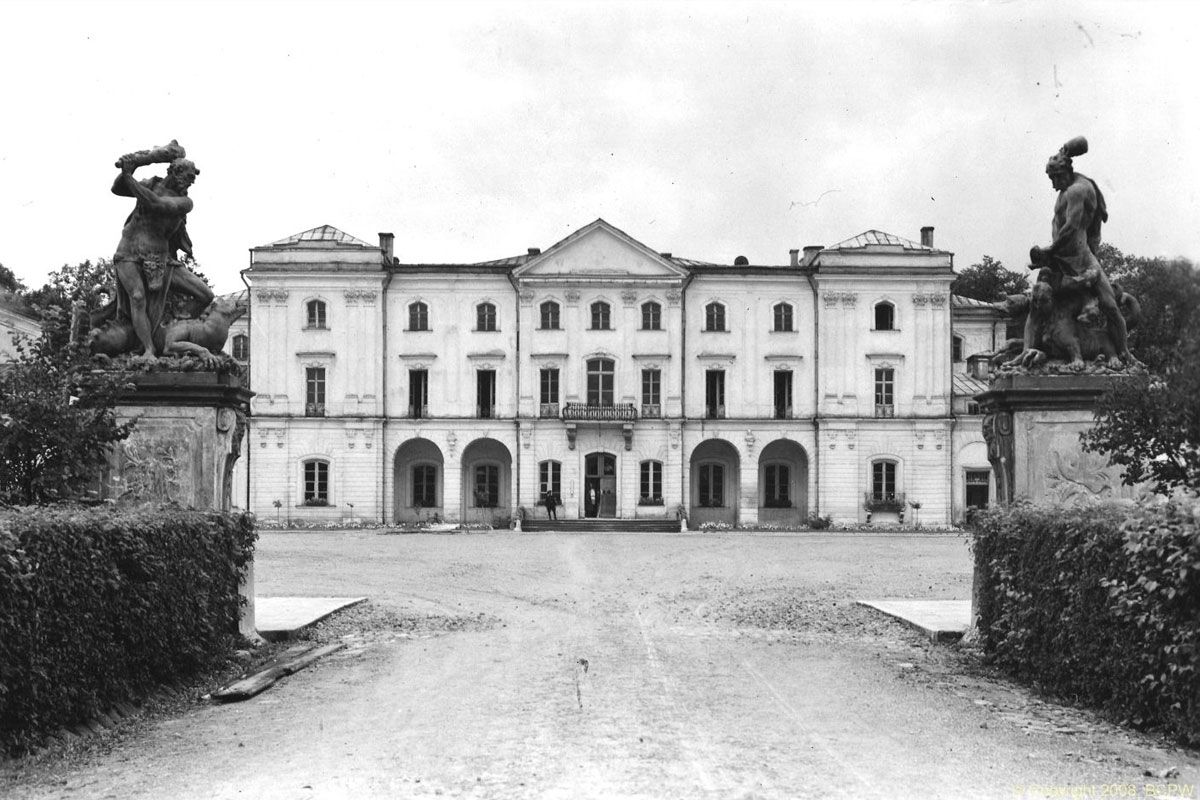 pałac Branickich w Białymstoku 1928