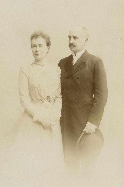 Eugeniusz Henryk Wiśniewski z żoną Małgorzatą Teodorą z Ankiewiczów, właściciele majątku w Rokotowie, Wiedeń 1902 r.