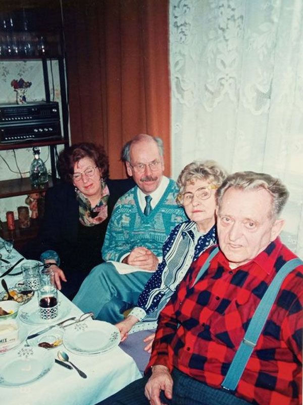 Spotkanie w 1996 roku Hugo Brentzel i jego żony Marianne z rodziną Gołębiowskich