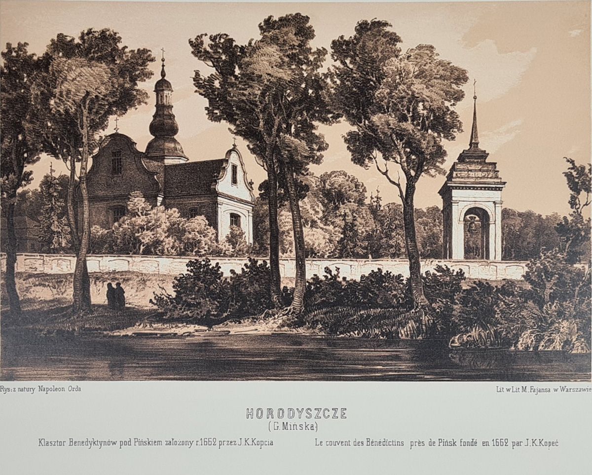 Horodyszcze Kościół Karmelitów - Napoleon Orda- reprint w passpartout
