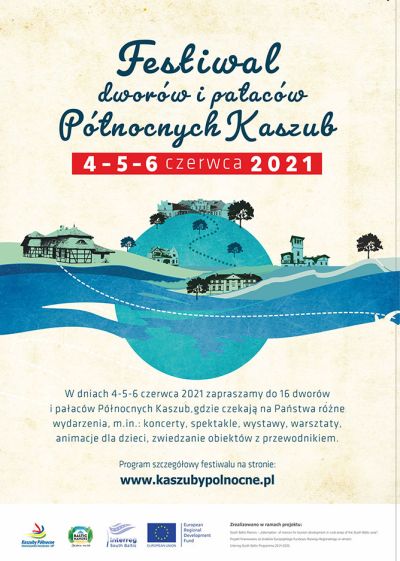  Festiwal dworów i pałaców Północnych Kaszub 2021 plakat