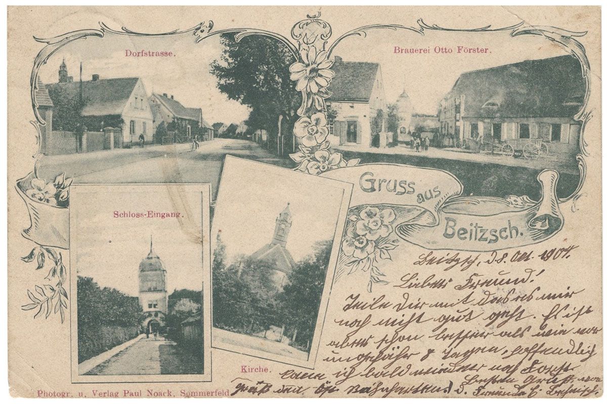 Stara pocztÃ³wka z Biecza 1904 r.